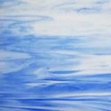 White & Cornflower Blue Opal (96-23) - 12" x 12" Sheet