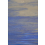 White & Cornflower Blue Opal (96-23-8) - 8" x 12" Sheet