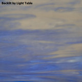 White & Cornflower Blue Opal (96-23-8) - 8" x 12" Sheet