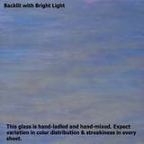 White & Cornflower Blue Opal (96-23-8) - 8" x 12" Sheet