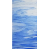 White & Cornflower Blue Opal (96-23-6) - 6" x 12" Sheet