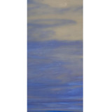 White & Cornflower Blue Opal (96-23-6) - 6" x 12" Sheet