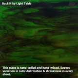 “Woodlands” Green & Brown with White Wispy Opal