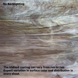 Iridized Mauve & White Wispy Opal (266L-IR-6) - 6" x 12" Sheet