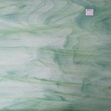 White & Light Green Opal - 12" x 12" Sheet