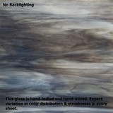 Dark Gray, Brown & White Wispy Opal (503L) - 12" x 12" Sheet