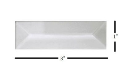 1" x 3" Strip Glass Bevel