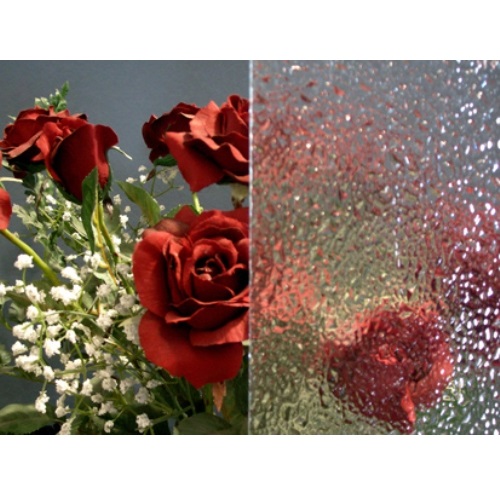 Sparkle Pattern Clear Textured Glass (IM-1022) has the modern feel of a rolled architectural art glass. This distinct pattern of ice-like crystals scattered throughout the glass imparts a maximum degree of obscurity.