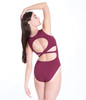 Pinch Front Circle Cross Back Tank Leotard