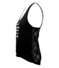 More Dance Black Lace Back Tank