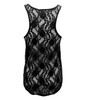 More Dance Black Lace Back Tank