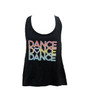 Dance Dance Dance Black Lace Back Tank