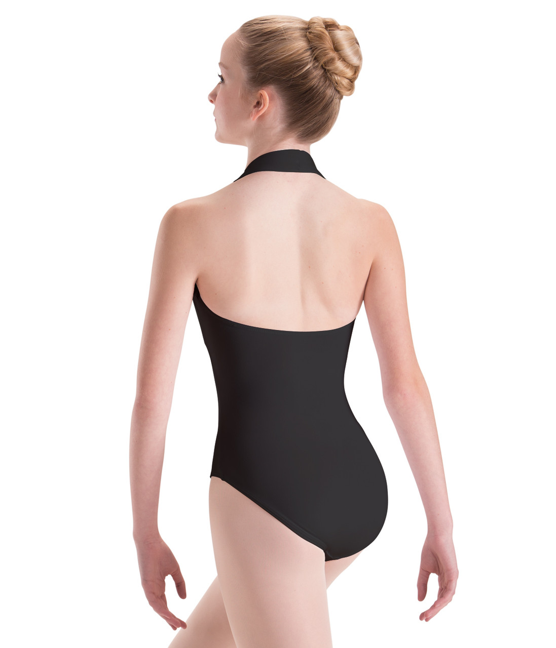 Motionwear - Overlay Pinch Front Halter Leotard