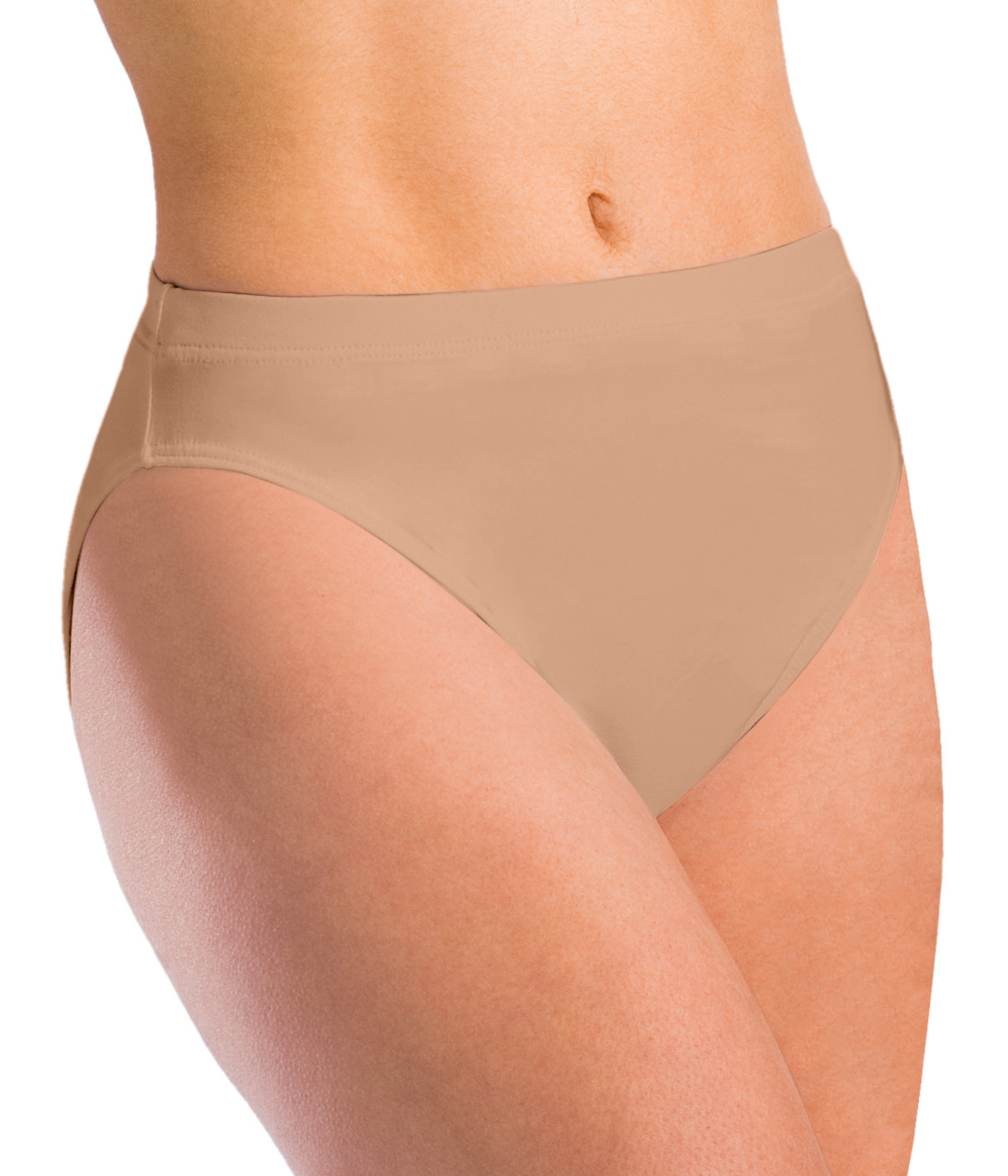 Silky Women's Seamless Ballet Dance Briefs High Cut Underwear Nude