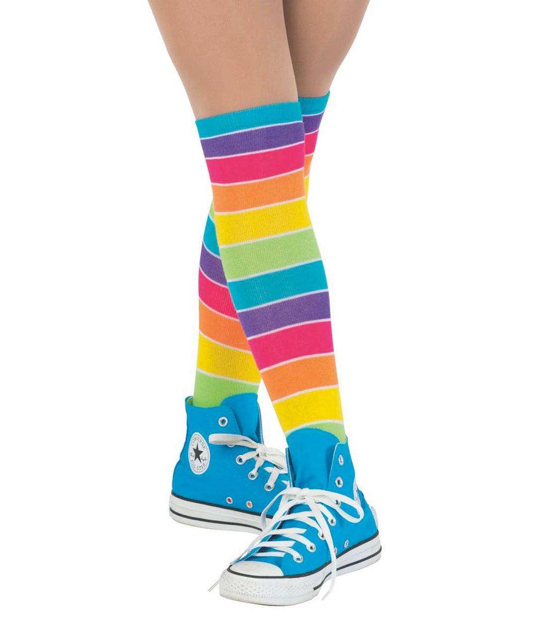 Rainbow TOETOE Esstential Knee High Stiped Toe Socks — KJ Beckett