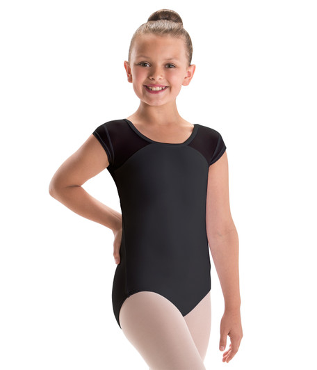 Motionwear - Open Wrap Back Cap Sleeve Leotard