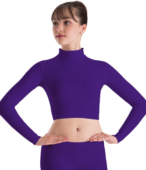 Mock Turtleneck Crop Top