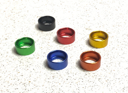 CNC machined anodised aluminum button guard