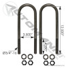 U Bolt Kit 3/4in X 3-1/2in X 12-1/2in