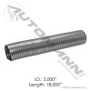 Flex Tubing 3in X 18in 304SS