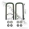 U Bolt Kit 3/4in X 4in X 11-1/4in