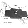 Axle Wedge 1 Deg Mack
