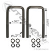 U Bolt Kit Square 3/4in X 4in X 8-7/8in