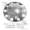 Front Axle Cover 3 Pc Kit Chrome