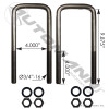 U Bolt Kit Square 3/4in X 4in X 9-7/8in