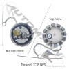 Fuel Cap Vented Locking 3in-8 NPSL