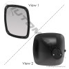 Convex Mirror 8in X 8-1/2in Black IHC