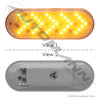 Turn Signal 6in Oval SEQ LED Amber Clear