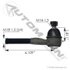 Tie Rod Inner Driver Side 5.900in