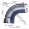 Exhaust Elbow 90 Deg 5in ID-OD