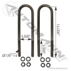 U Bolt Kit 7/8in X 3-1/2in X 16in