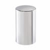 33mm x 3-1/2" Chrome Plastic Cylinder Nut Cover - Thread-On (Bulk)