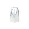 1-1/2" X 2-3/4" Chrome Plastic Tall Nut Covers - Push-On (Color Box of 20)