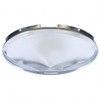 4 Even Notched Chrome Pointed Front Hub Cap - 7/16" Lip