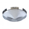 5 Even Notched Chrome Pointed Front Hub Cap - 1" Lip