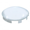 6 Uneven Notched Chrome Dome Front Hub Cap - 1" Lip