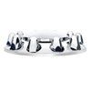 Chrome Dome Front Axle Cover With 1-1/2" Nut Covers - Push-On
