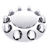 Chrome Dome Front Axle Cover With 1-1/2" Nut Covers - Push-On