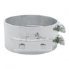 6" Stainless Butt Joint Exhaust Clamp - Straight Bracket