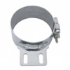 6" Stainless Butt Joint Exhaust Clamp - Straight Bracket