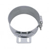 8" Stainless Butt Joint Exhaust Clamp - Straight Bracket