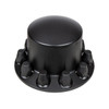 Matte Black Dome Rear Axle Cover With 33mm Thread-on Nut Cover