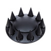 Matte Black Dome Front Axle Cover With 33mm Spike Thread-on Nut Cover