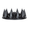 Matte Black Dome Front Axle Cover With 33mm Spike Thread-on Nut Cover
