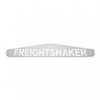 4" X 24" Chrome Freightshaker Bottom Mud Flap Plate - Bolt Thru