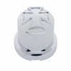9/16" X 1-1/4" Chrome Plastic Iron Cross Nut Cover, Push-On Style (10 Pack)